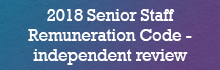 2018 Senior Staff Remuneration Code - review published